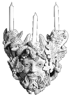 Image of Forest Lord Cernunnos Wall Sconce By Paul Borda