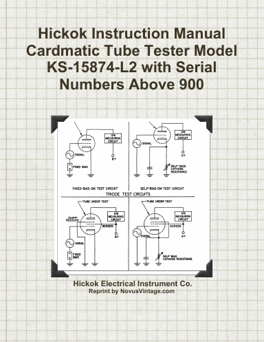 Image of Aaron Nabil's Hickok Tube Tester Settings