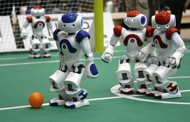 Image of Robot Soccer Group - Craig M. Jurs